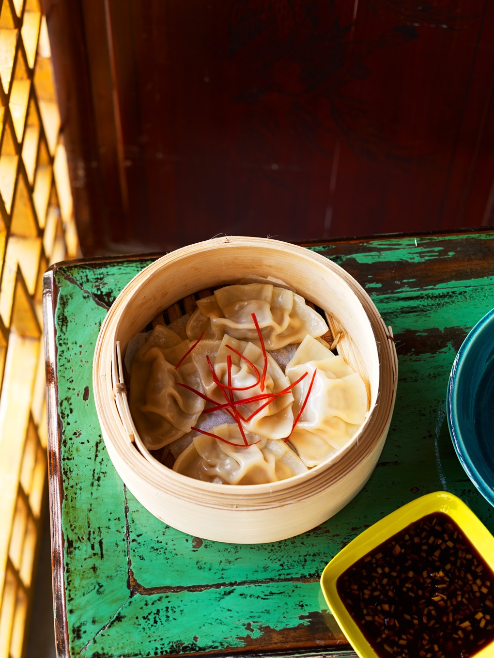 American Prawn Ginger and Black Vinegar Dumplings Appetizer