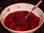 American Cranberry and Raspberry Relish Dessert