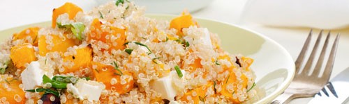 British Quinoa with Roasted Yams and Feta Dessert