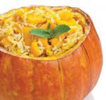 British Risotto Stuffed Pumpkins Appetizer