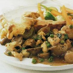 Equatorial Guinea Guinea Fowl Cake with Mushrooms Appetizer