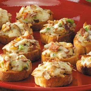 American Almondbacon Cheese Crostini Appetizer