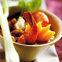 Indonesian Shrimp And Mango Curry Appetizer