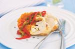 British Camembert Chicken Rolls With Sweet Potato Mash And Capsicum Recipe Dinner