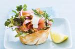 British Smoked Salmon and Rocket Cups Recipe Appetizer
