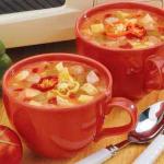 British Sausage Chicken Soup Appetizer