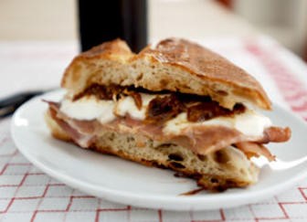 Italian Mozzarella Prosciutto and Fig Jam Panino Recipe 1 BBQ Grill