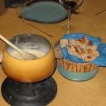 American Fondue at the Gruyere and the Emmental Appetizer