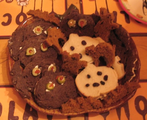 American Halloween Sandwich Treats Appetizer