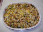 American Baked Cheese Stuffing Casserole Appetizer