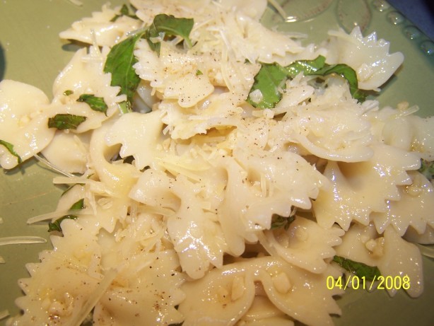 American Simple Garlic Pasta Dinner