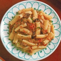 Italian Tomatoes and Tuna Fish with Rigatoni Dinner
