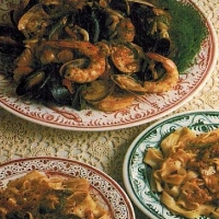 Italian Trenette with Seafood Sauce Dinner