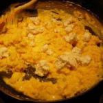 American Scrambled Eggs with Goat Cheese Dinner