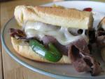 American Philly Cheesesteak Sandwich authentic Dinner