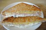 American Decadent Grilled Ham and Cheese Sandwich Dinner