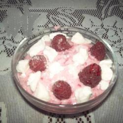 American Dessert Raspberry with Whipped Cream Dessert