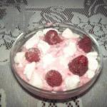Dessert Raspberry with Whipped Cream recipe