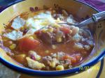 American Taco Soup With Beans and Baked Tortillas Dinner
