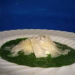 Canadian Spinach Cream Novelli Poached Egg and Parmesan Reggiano Trademark Appetizer