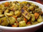 Canadian Roasted Root Vegetables With Walnut Pesto Appetizer