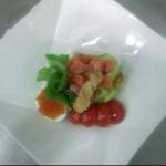 Salad with a Red Fish and Avocado recipe