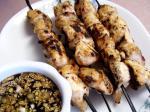 American Grilled Low Carb Chicken Satay Dinner