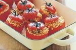 British Couscousstuffed Tomatoes With Yoghurt And Mint Sauce Recipe Dessert