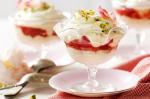 British Rhubarb and Rose Trifle Recipe Dessert