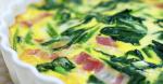American Easy Quiche with Spinach and Bacon 1 Dinner