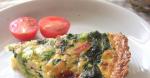 American Healthy Quiche with a Crispy Rice Crust 1 Appetizer