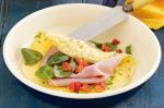 British Mediterranean Omelette Wraps Recipe Appetizer