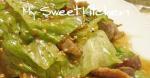 American Bulgogistyle Stirfry with Beef or Pork and Lettuce Appetizer