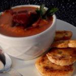 Chinese Tomato Soup with Bacon Appetizer