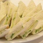 British Small Sandwiches English in Cucumber Appetizer