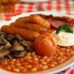 British The Traditional English Breakfast Appetizer