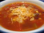 American Spicy Southwestern Vegetable Soup Appetizer