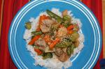 Chinese Sesame Pork and Broccoli Dinner