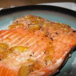 British Salmon Baked with Marmolada Appetizer