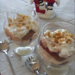 Canadian Tiramisu Speculoos Pear in Verrine Christmas Appetizer