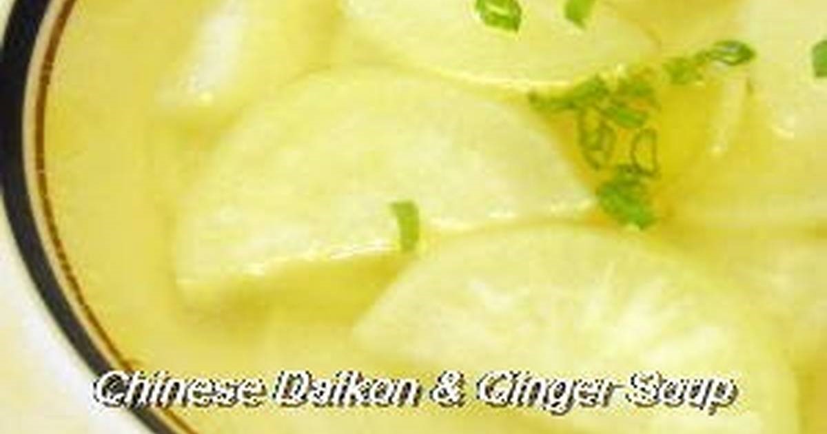 Chinese Chinese Daikon Radish and Ginger Soup 1 Appetizer