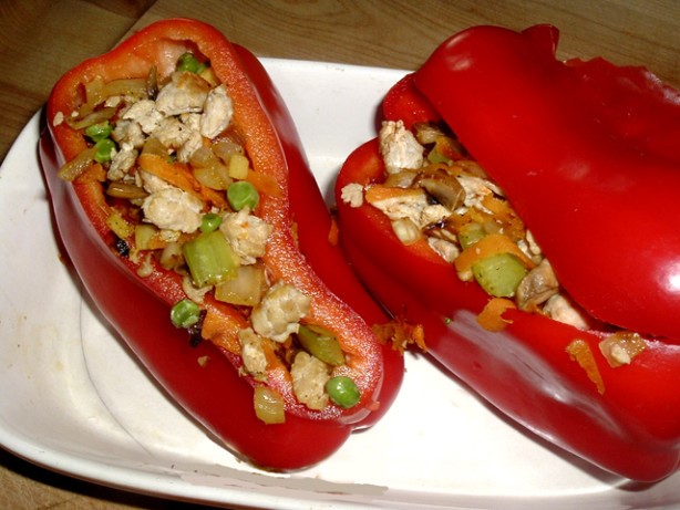 Chinese Chinese Chickenstuffed Bell Peppers Dinner