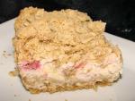 American Rhubarb Cheesecake Bars Appetizer