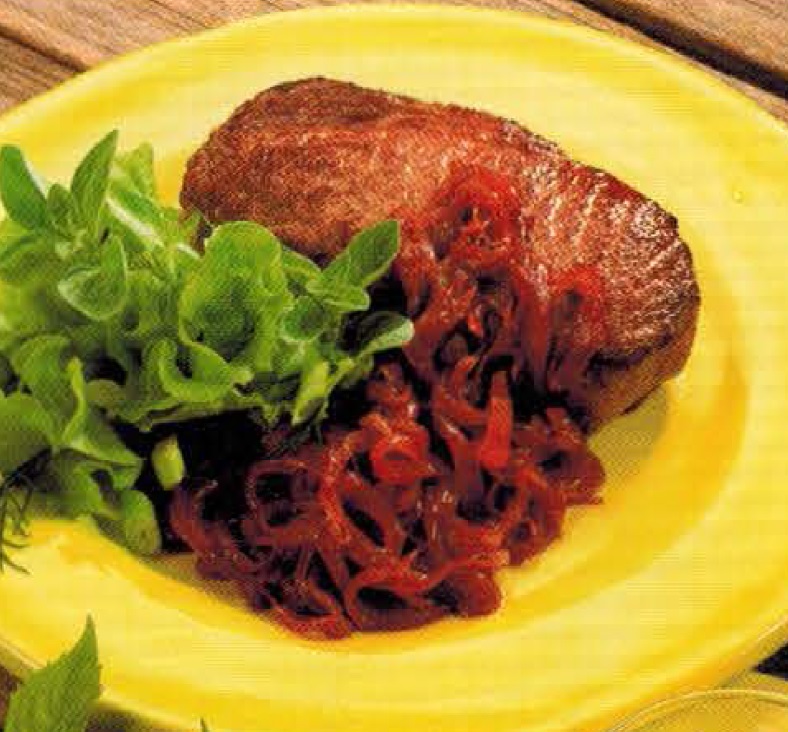 Canadian Fillet Steak With Onion Marmalade BBQ Grill