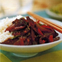 Chinese Stir-fry Lamb And Mint Dinner