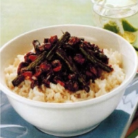 Indonesian Tamari Roasted Almonds With Spicy Green Beans Dinner