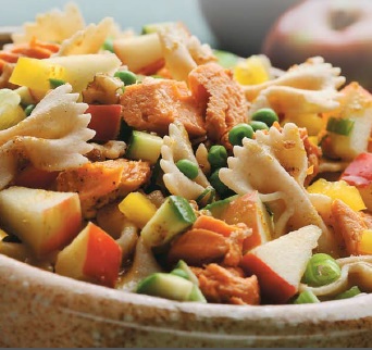 Canadian Warm Salmon Pasta Salad Appetizer