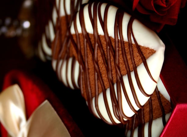 American Chocolate Heart Cookies Dessert