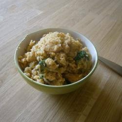 Canadian Fried Rice with Broccoli and Chicken Appetizer