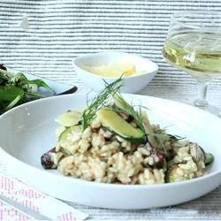 Canadian Risotto with Mushrooms Zucchini and Bacon 2 Appetizer